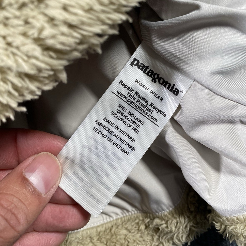 Patagonia Los Gatos Vest Fleece Full Zip Sherpa Womens Size Small El Cap Khaki - Picture 4 of 8